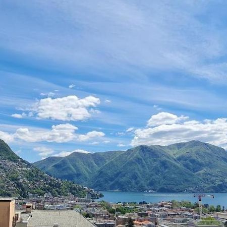 Lugano Lakeview Apartment With Self Check-In & Private Parking On Request Luaran gambar