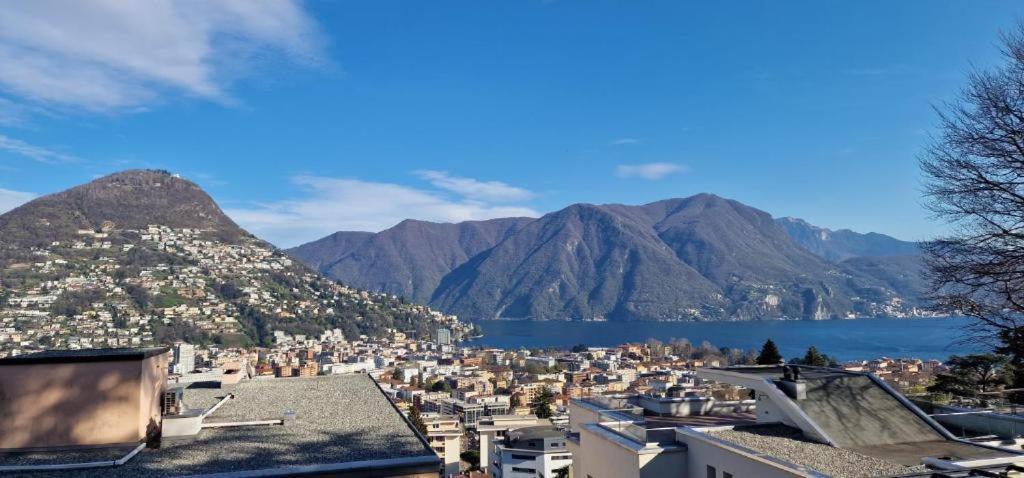Lugano Lakeview Apartment With Self Check-In & Private Parking On Request Luaran gambar